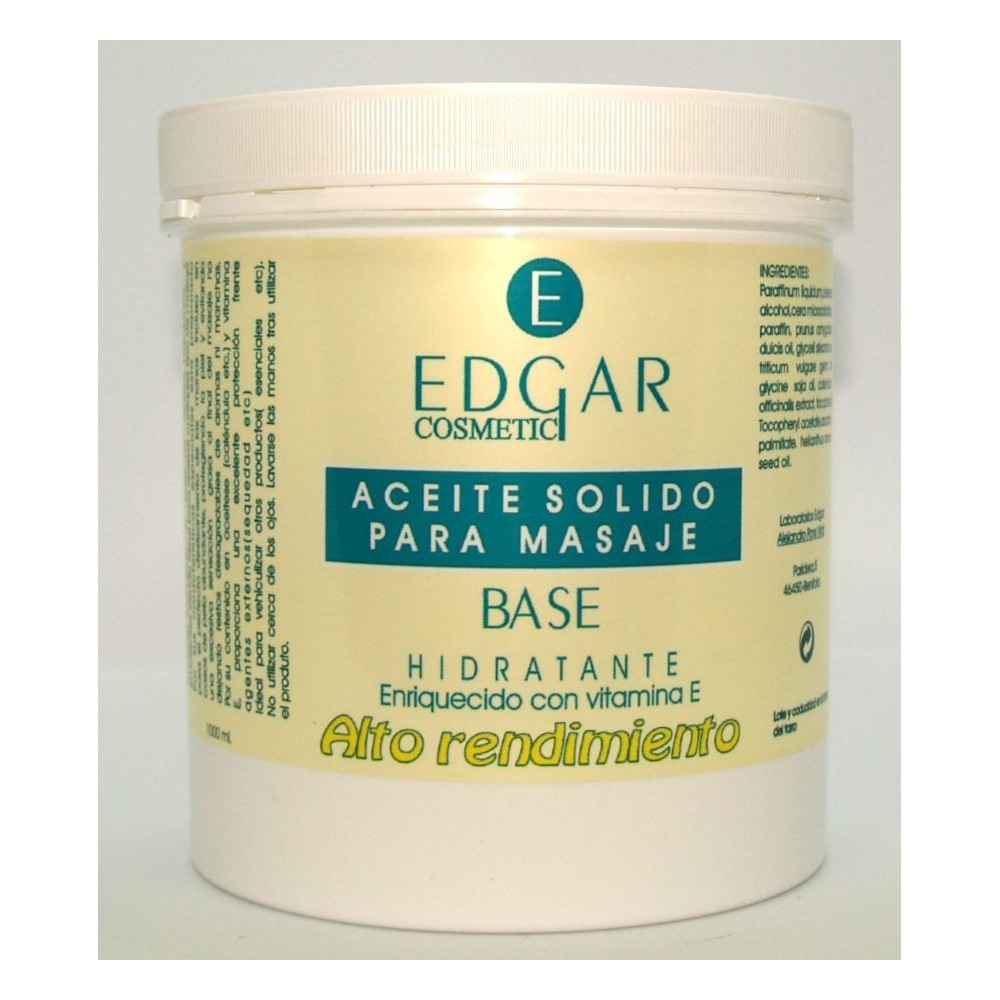 Aceite solido para masaje base EDGAR