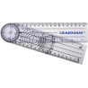 GONIOMETRO DE PLASTICO RULONG  20 cm 360 º 2