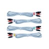 Kit 4 CABLES COMPEX 6 PIN CONECTOR BANANA