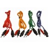 JUEGO DE 4 CABLES COMPEX 6 PIN-BANANA