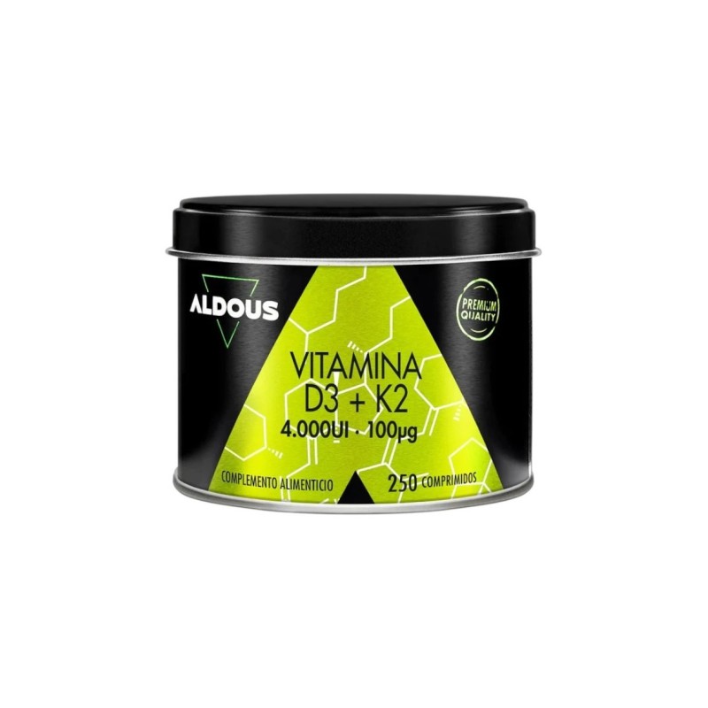 Vitamina D3 + K2 Aldous. 250 comprimidos