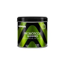 Probióticos com vitaminas em gomas Aldous. 120 gomas
