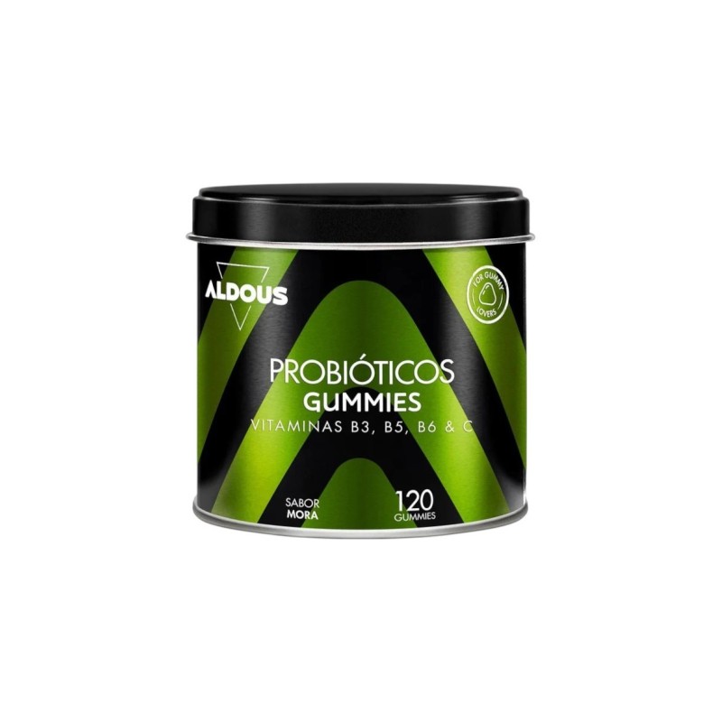 Probióticos con Vitaminas en gominolas Aldous. 120 gominolas