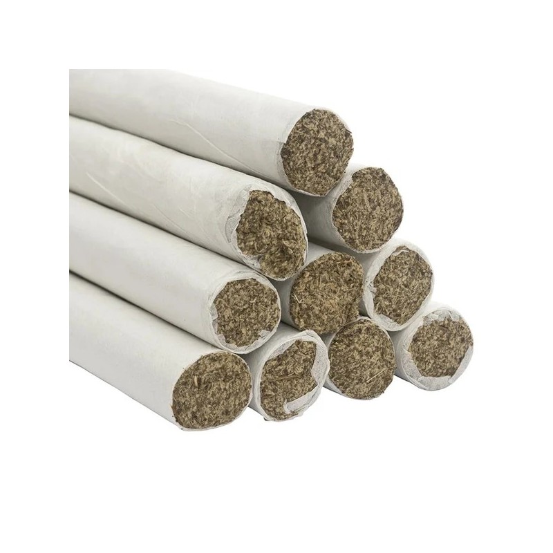 Moxa en puro de artemisa pura con humo
